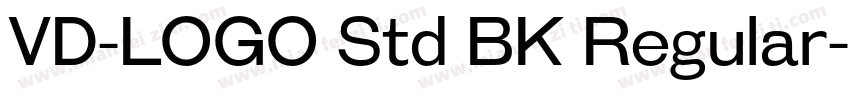 VD-LOGO Std BK Regular字体转换